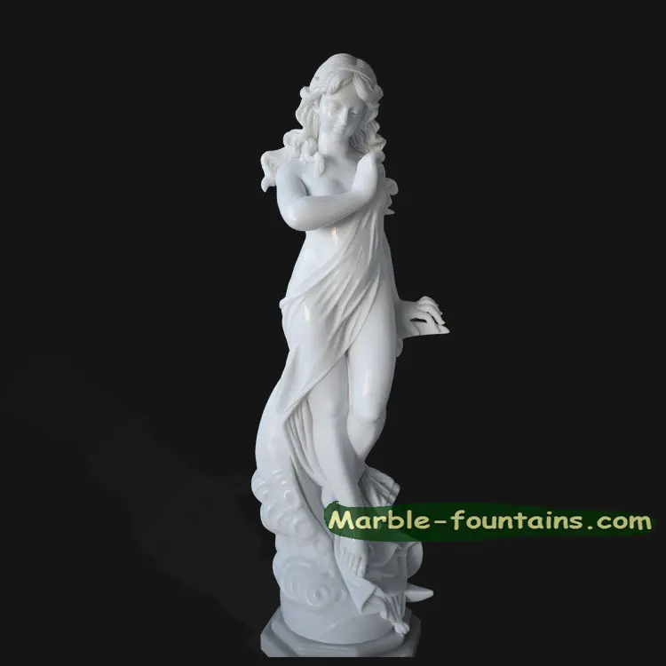 Hand Carved High Polished Nude Sexy Girl White Marble Statue Buy Girl