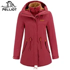 Women Waterproof Jacket 10000mm Women Winter Clothing 100 Polyester Waterproof Windbreaker Jacket