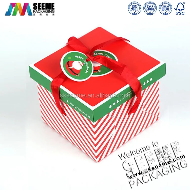wholesale custom cardboard gift box decorative christmas gift