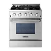 New Arrival Luxury 30 inch Range Cook Black Stainless Steel Gas Range Premium quality burner and oven all in one range