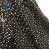 Straight Line Mesh Embroidery Wholesale Black And Gold 3mm Sequin Embroidered Fabric