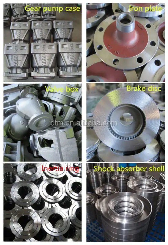 gearbox casing, compressor screw rotor, cast iron bollard