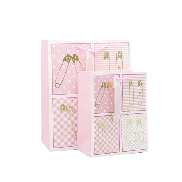 cheap pink valentine days paper gift bag