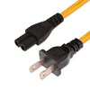 Usa 2 Pin Plug Nispt-2 Flat Iron Pure Copper US Ac Power Cables 110v Extension IEC Power Cord For Laptop