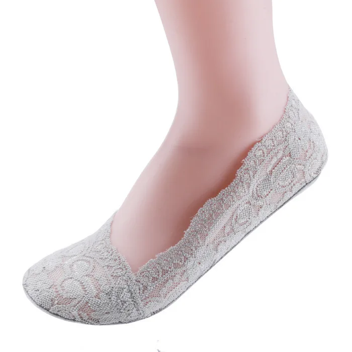 Lace boat socks Korean style cute summer ice silk cotton silicone non-slip socks, As picture
Lace boat socks Korean style cute summer ice silk cotton silicone non-slip socks, As picture