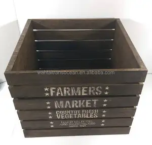 vintage wooden box for wine
