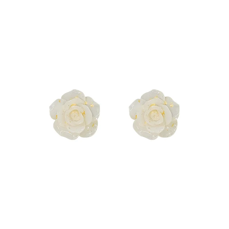 Pink Black White color women girls delicate charming stud earrings rose flower resin earrings women
Pink Black White color women girls delicate charming stud earrings rose flower resin earrings women