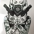 Temporary feature gold metallic tattoo paste