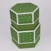 Hexagon-shaped paper nested gift box for packaging