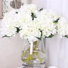 Home Decoration Artificial Single Stem Flowers Silk Flowers Wholesale Hydrangea