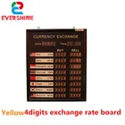 Evershine 2018 best seller product yellow color 1.2 inch 4digits led currency bank exchange rate display board