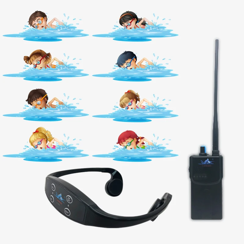 Waterproof Wireless Bone Conduction Headphone*1 and Transmitter*1 New Technology USB Portable Long Range MP3 Aquatic Sports - ANKUX.COM