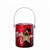 Luxury Mercury Glass Candle Metal Holder Hanging for Christmas Decoration