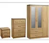 /product-detail/modern-oak-large-3-door-mirrored-wardrobe-unit-bedroom-furniture-sets-62120068949.html