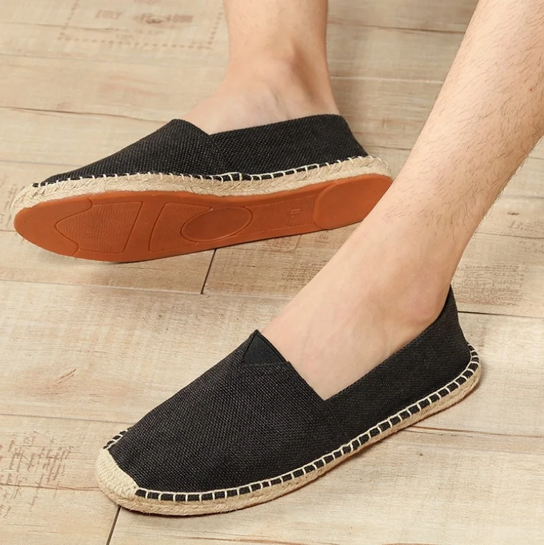 Jute unisex men and women espadrilles slip on casual flats shoes, solid color simple style rubber espadrilles flat, Solid colors
Jute unisex men and women espadrilles slip on casual flats shoes, solid color simple style rubber espadrilles flat, Solid colors