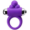 Sex toy silicone vibrating pleasure cock ring g-max vibrating ring