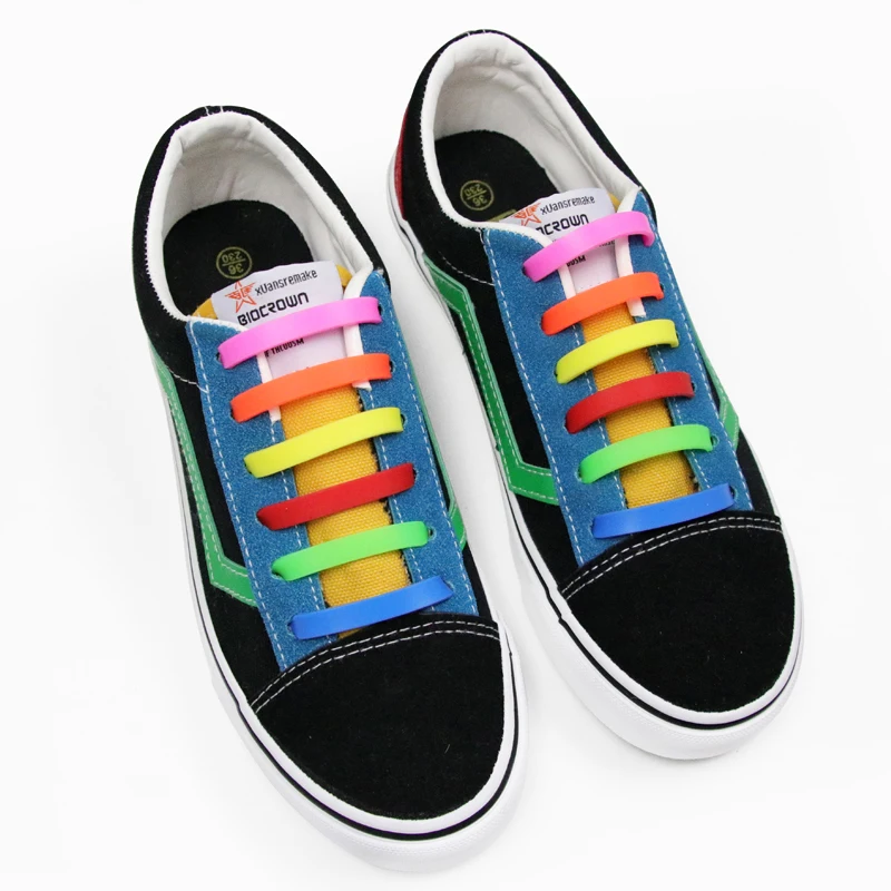 12pcs/lot Elastic Silicone Shoelaces For Shoes Special Shoelace No Tie Shoe Laces For Men Women, Yellow,purple,blue, green,orange,pink
12pcs/lot Elastic Silicone Shoelaces For Shoes Special Shoelace No Tie Shoe Laces For Men Women, Yellow,purple,blue, green,orange,pink
