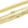 Gold Plated Solid Brass curb chain necklace chain Bulk for Jewelry Making 20 Inch 2MM