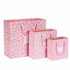 OEM best quality pink flower paper bag for girls