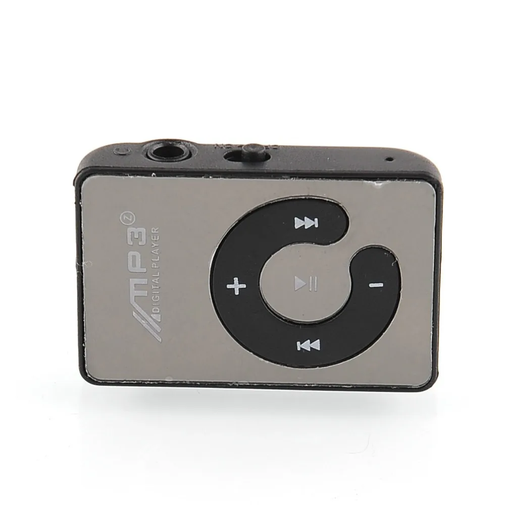 Plastic Clips Mp3 Player Mini Portable Micro SD Fashion Multicolor Mp3 music player USB Data Mirror Surface Without TF sw41003