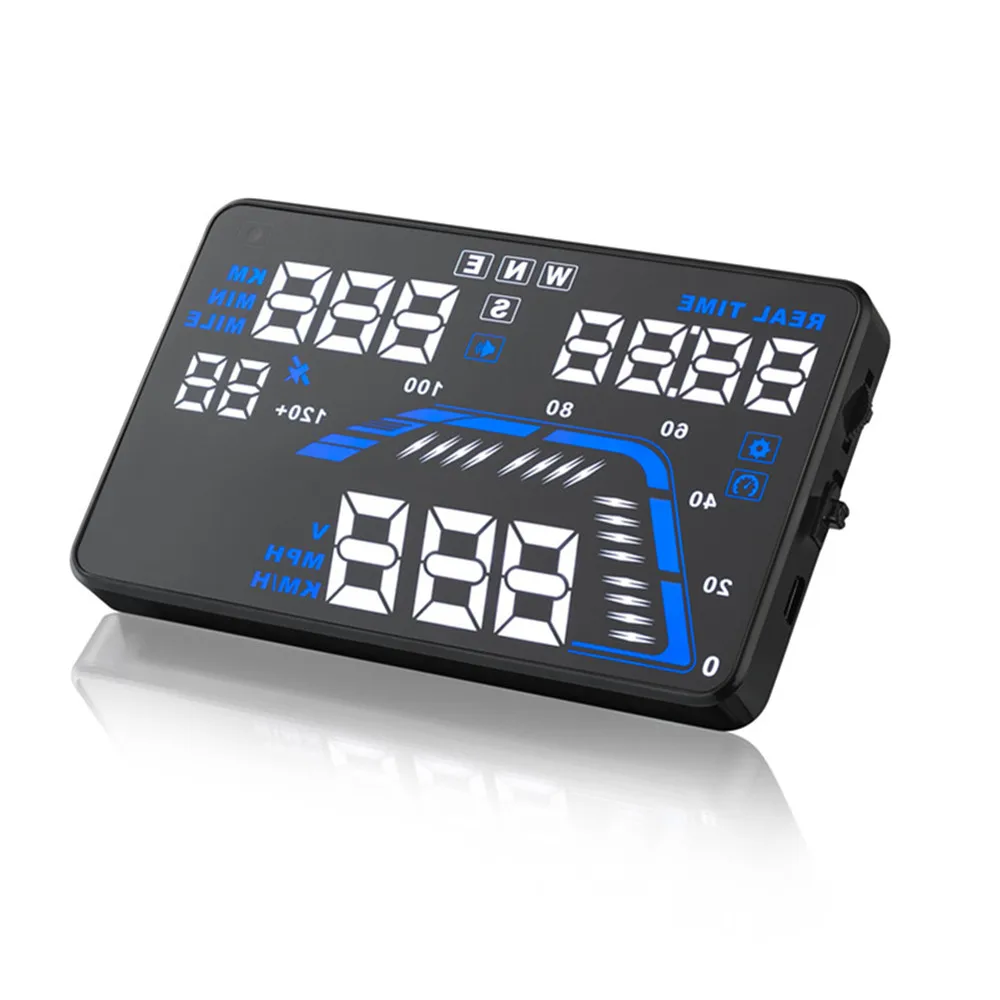 5.5"  Q7 HUD Heads Up Display Universal Car GPS Speedometer HUD