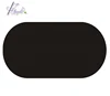 90 * 132 inch oval elegant black polyester wedding oblong table linens for 6' rectangle tables with floor drops