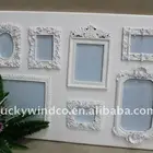 White Vintage Hanging Wooden Multi Window Photo Picture Frames