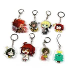 Promotional acrylic sport basketball keychain anime bag keychain custom logo printed with metal clip