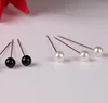 30 Pieces Plastic Pearl Hijab Scarf Pins Safety Pin Brooch for Cardigan Sweater