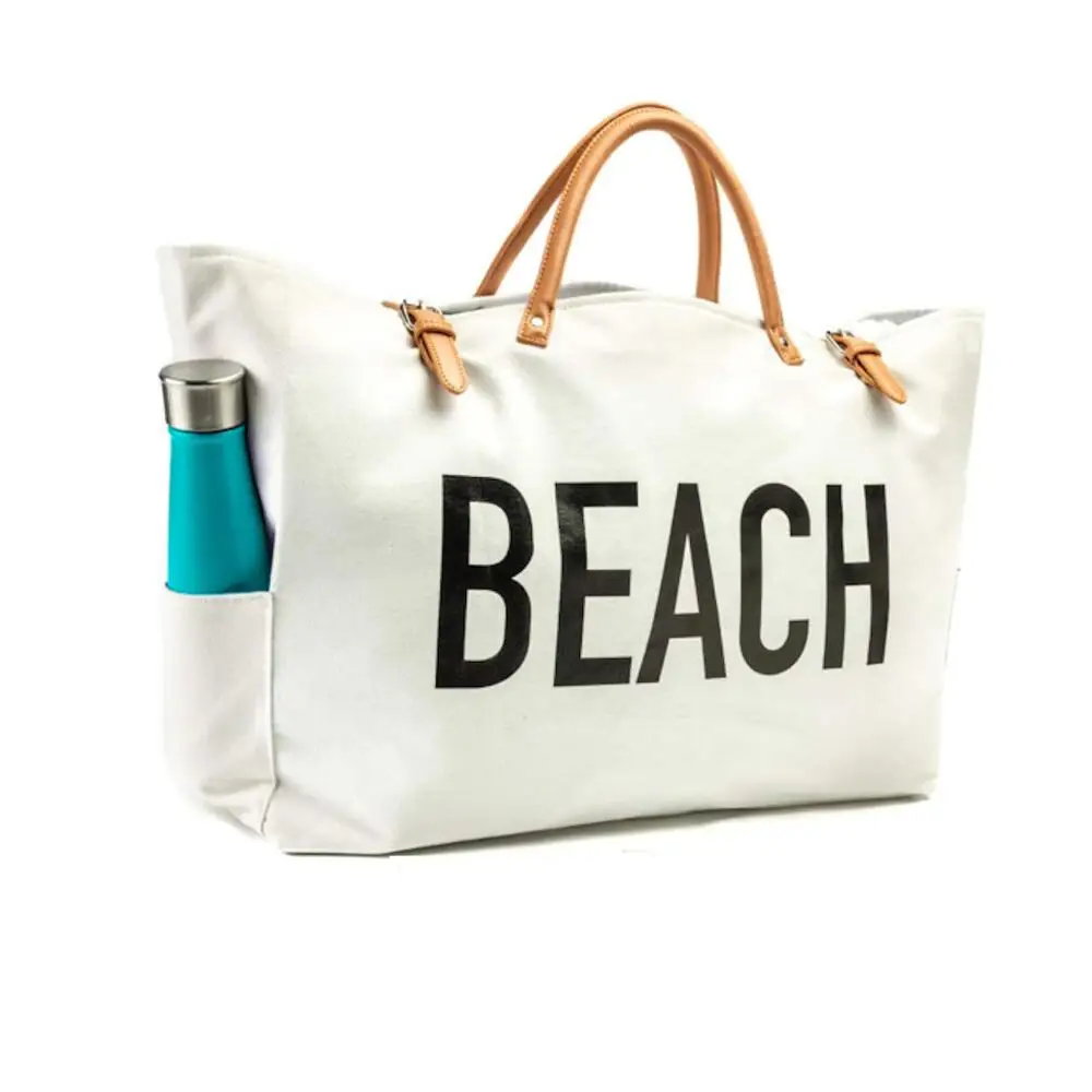 large canvas beach tote