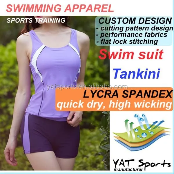 water sports bathing suit mature women tankinis swimming suit