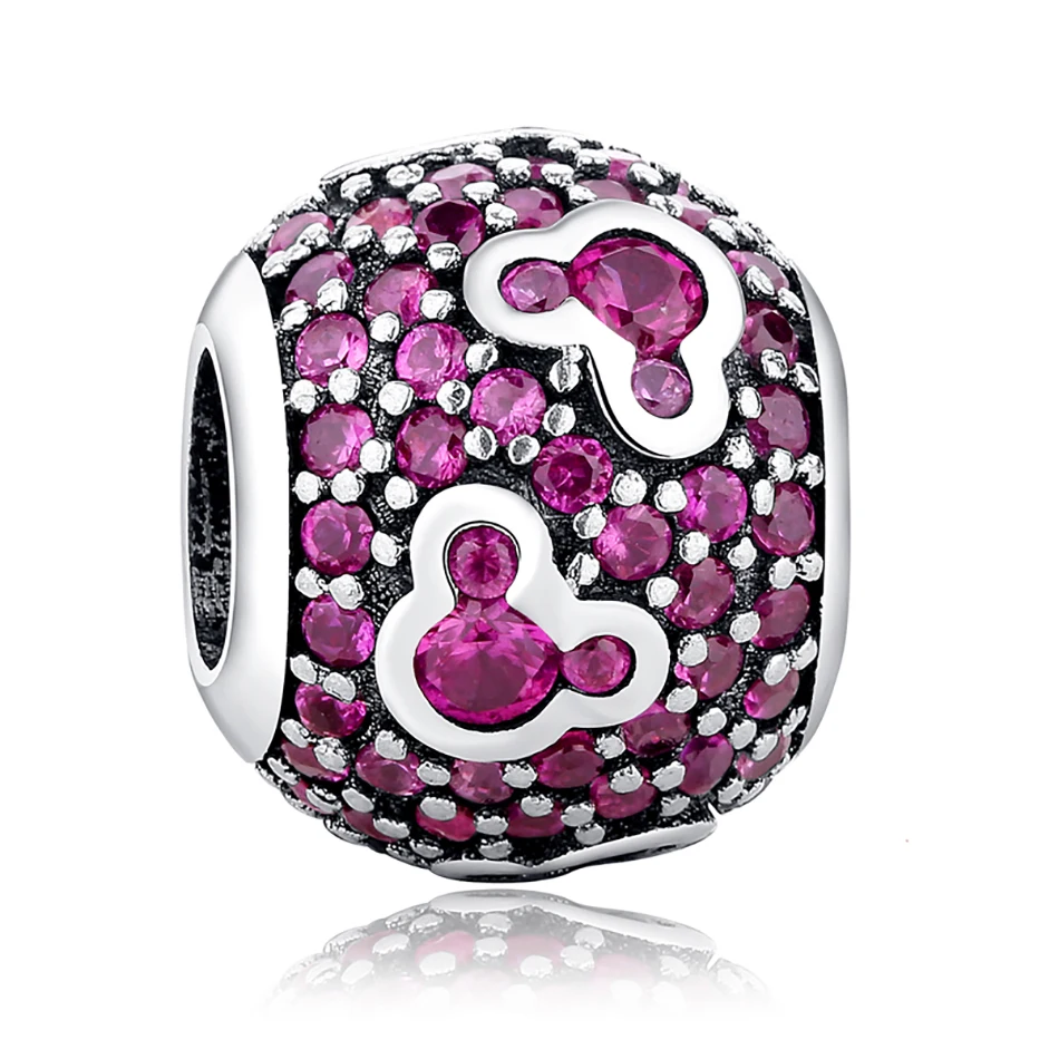 Wholesale 925 Sterling Silver Jewelry Cartoon Mouse Head Purple CZ Charms Fit Original Bracelet DIY Jewelry Accessories
Wholesale 925 Sterling Silver Jewelry Cartoon Mouse Head Purple CZ Charms Fit Original Bracelet DIY Jewelry Accessories