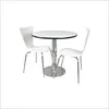 Modern Plastic Dining Chair and Wooden Table for Coffee Shop