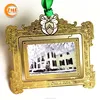 custom small hanging picture frame christmas tree ornaments metal