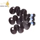 Top hair weaving light brown or light black brazilian virgin hair body wave
