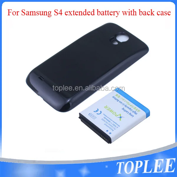 5800 mAh full capacity extended battery for Samsung S4 i9500 Litchium mobile phone battery with black case