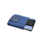 Fashion genuine leather mens slim wallet card wallet card