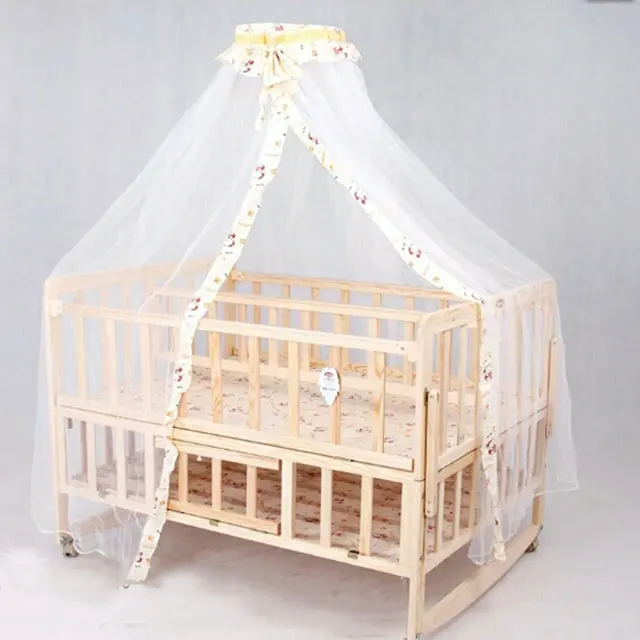 Multifunctional New Zealand Pine Made Double Cribs Baby Cribs For