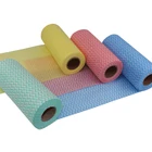 High absorbention spunlace nonwoven household cleaning wipes