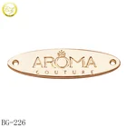 Custom hajj scarf metal label making fashion metal brand tag jeans logos for sewing