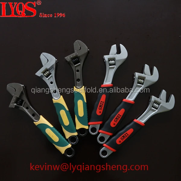 Heavy duty industrial adjustable wrench / spanner for sale