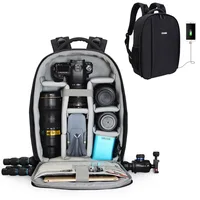 

CaDen D10 Waterproof Polyester Shockproof DSLR Photo Camera Soft Bag, Stylish DSLR SLR bag camera backpack