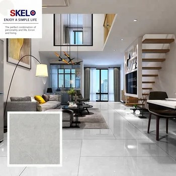 Living Room Gray Polished Glazed Floor Tiles Cheap Prices Types Of