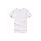Hot sale ready goods cheap print 95% polyester white unisex t-shirt