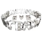 Baking tools alphabet stainless steel cookie cutter set