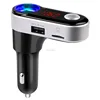 BC09B Bluetooth FM Transmitter, Wireless In-Car Radio Adapter with LCD Digital Screen, 2 USB Ports, One More Cigar Hole