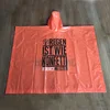 Custom Promotional Plastic PVC Poncho Raincoat