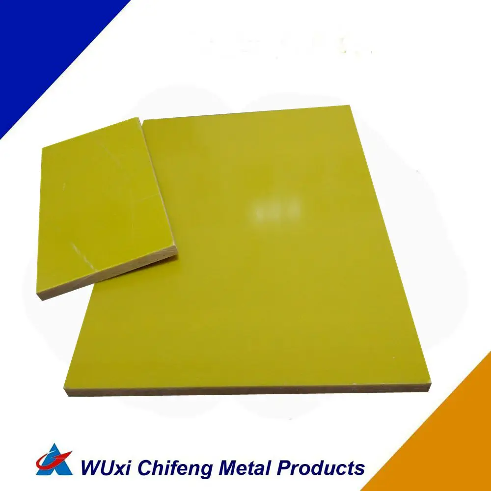 High Quality Fiberglass Based Yellow Color Epoxy Phenolic Resin Board