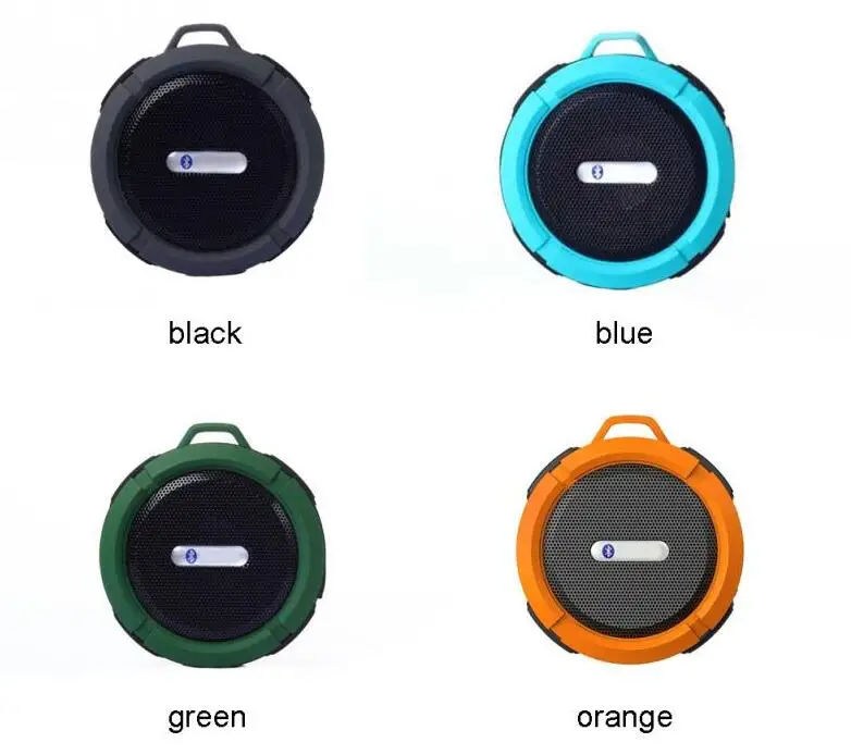 2018 Amazon Hot sale Waterproof Speaker C6 Shower Speaker Wireless Portable Handheld Blue tooth Speaker Suction Cup - ANKUX.COM