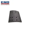 Automobile front rear axle brake lining for yutong bus